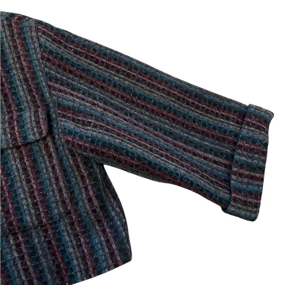 Vintage PEABODY HOUSE 100% Wool Crop Collarless Blazer, 11/12 - Picture 8 of 12